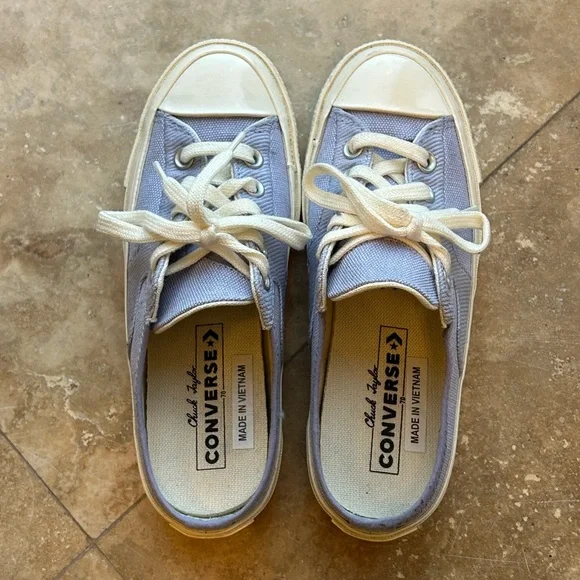 Converse Women's Lavender Canvas Sneakers - Picture 2 of 3